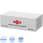 Лейкопластырь бакт. 7,2х2,3см нетканый Master Uni 200шт/уп