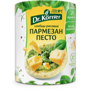 Хлебцы Dr.Korner хрустящие Рисовые с песто и пармезаном, 80г