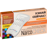 Тест кассета NarcoCHECK мультипанель (5 видов) в моче №1 Тест кассета NarcoCHECK мультипанель (5 видов) в моче №1