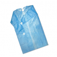 Халат н/с , на завязк, рук.манж, дл.110см, XXL,пл 20, голуб, 10 шт/уп Халат н/с , на завязк, рук.манж, дл.110см, XXL,пл 20, голуб, 10 шт/уп
