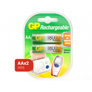 Аккумулятор GP 1800mAh АА 180AAHC-2DECRC2/ 180AAHCRGY-2CRC82 бл/2шт