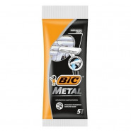Бритва одноразовая BIC Metal с защ.метал.покрытием, 1 лезв.,5шт/уп 8994183 Бритва одноразовая BIC Metal с защ.метал.покрытием, 1 лезв.,5шт/уп 8994183